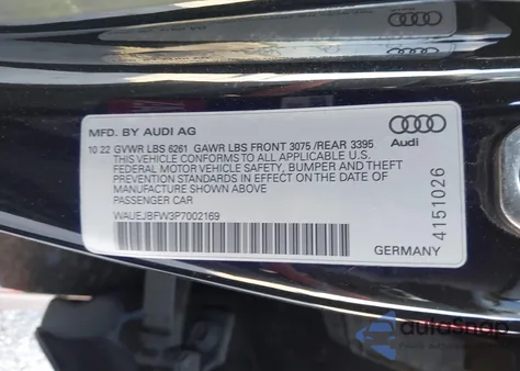 2023 Audi E-Tron Gt Prestige Quattro из США, поврежденный, VIN WAUEJBFW3P7002169